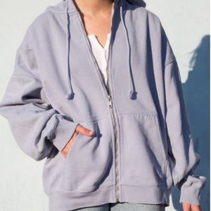 BRANDY MELVILLE CHRISTY ZIP HOODIE